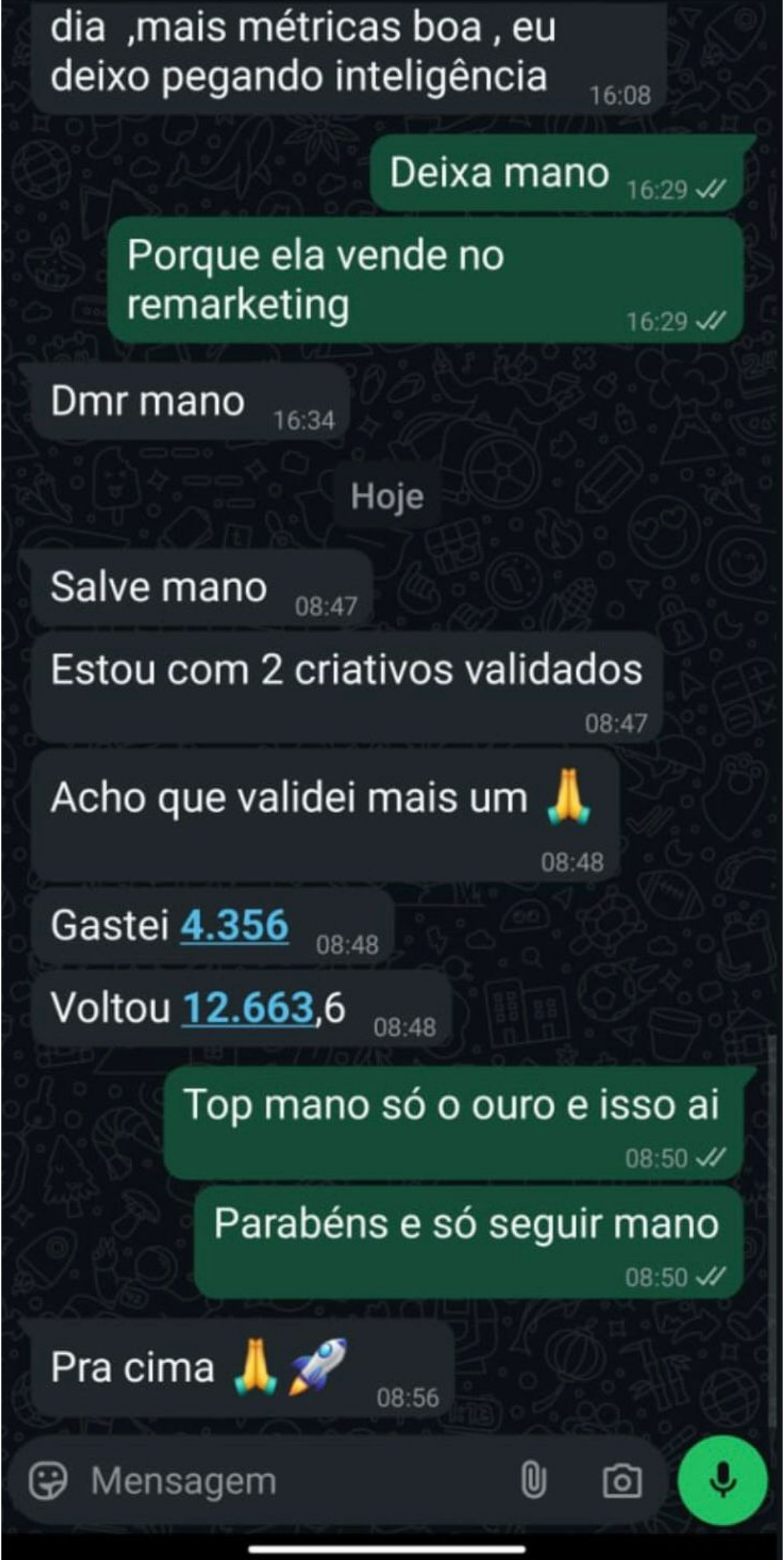 Prova de resultado de aluno