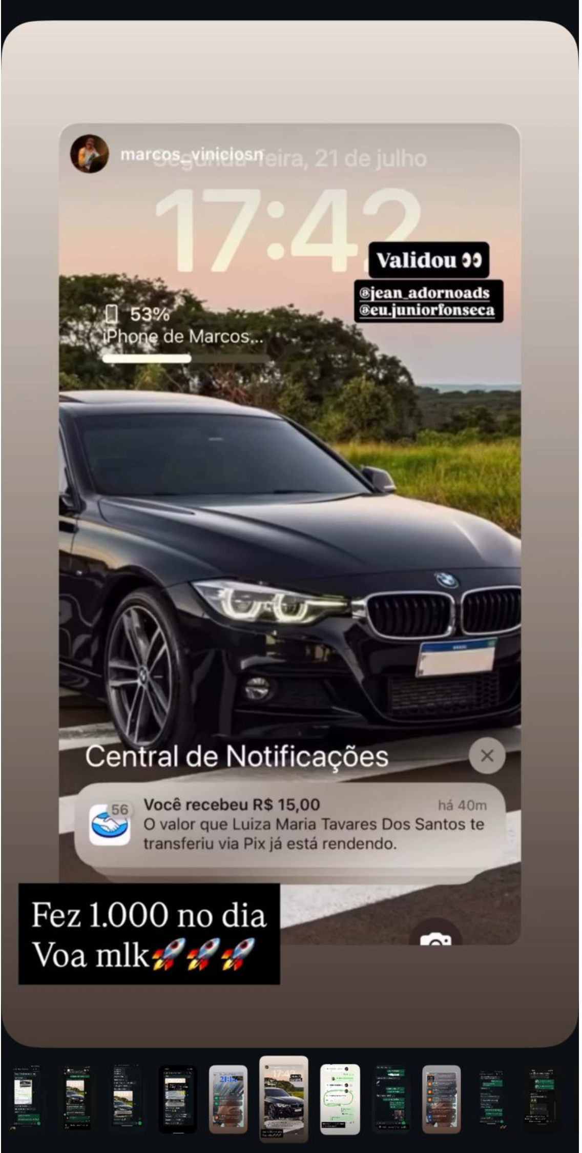 Prova de resultado de aluno